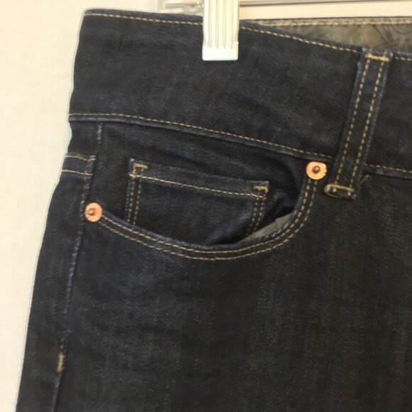 Paige Hidden Hills Straight Jeans Dark Wash Size 31 - Picture 4 of 13